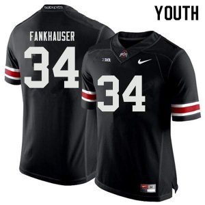 NCAA Ohio State Buckeyes Youth #34 Owen Fankhauser Black Nike Football College Jersey SDU3545DC